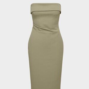 Babaton FigureKnit™ Eyecatcher Dress | Limited Edition — Sundried Olive